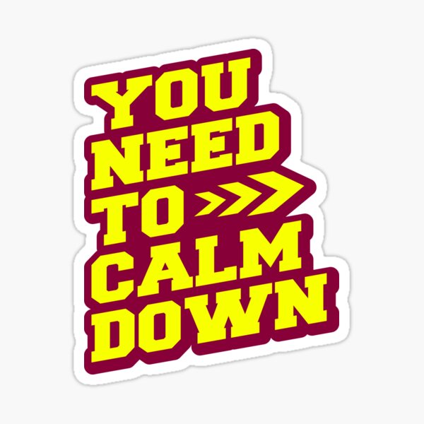 Taylor Swift You Need To Calm Down Sticker – Modern Legend, LLC.