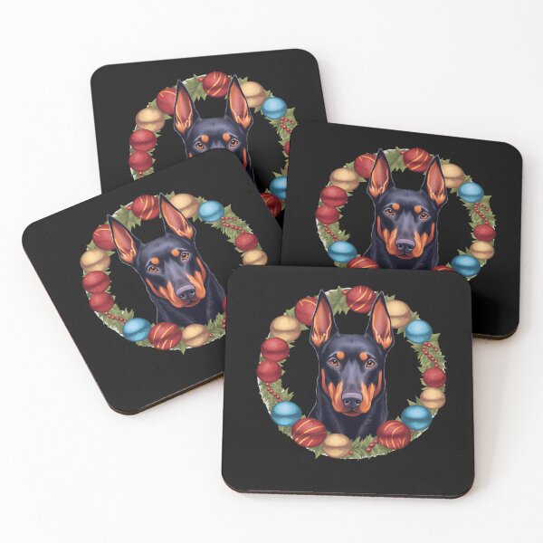 Item preview, Doberman Dog Xmas, Love Dogs designed and sold by Logiamerch.