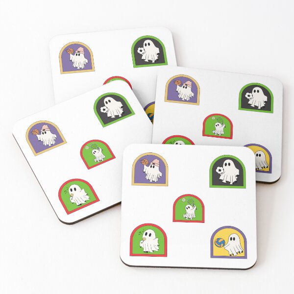 Item preview, Sporty Halloween retro ghosts designed and sold by BritishDelights.