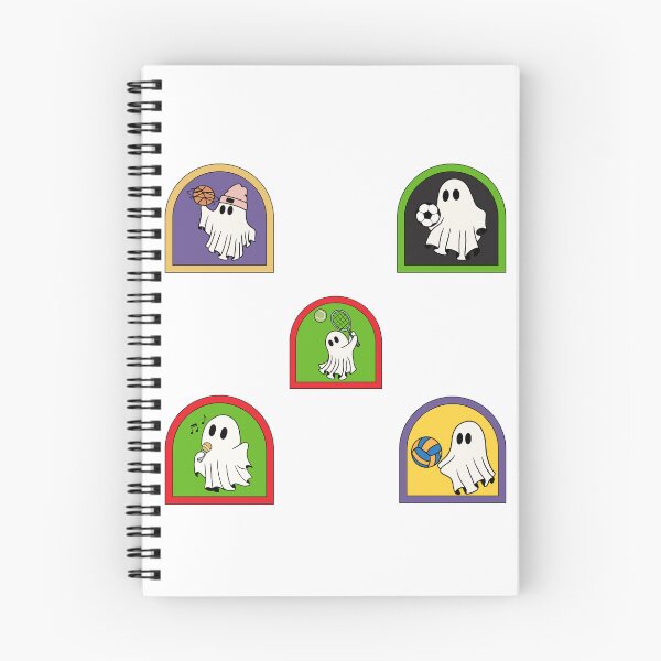 Item preview, Sporty Halloween retro ghosts designed and sold by BritishDelights.
