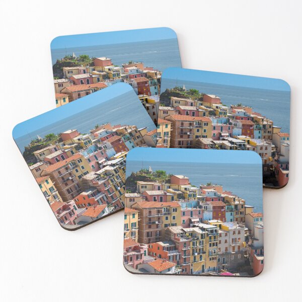 Item preview, View on the cliff town of Manarola, one of the colorful Cinque Terre on the Italian west coast designed and sold by Dolfilms.
