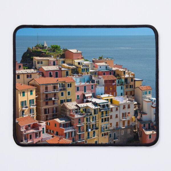 Item preview, View on the cliff town of Manarola, one of the colorful Cinque Terre on the Italian west coast designed and sold by Dolfilms.