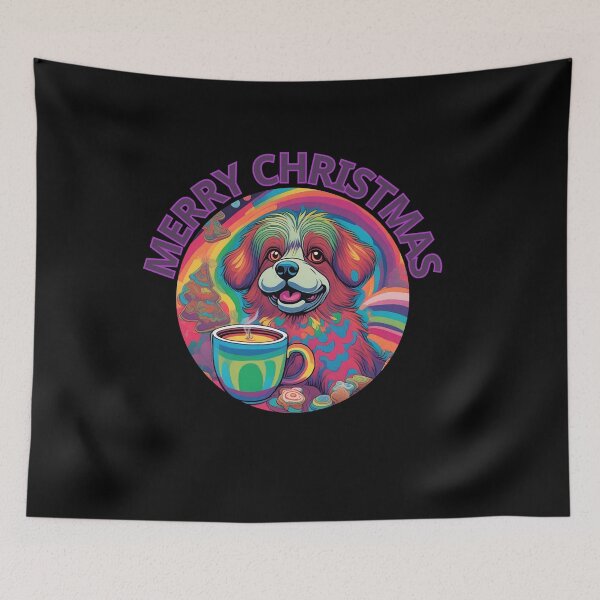 Item preview, Cozy Christmas Pup with Hot Cocoa designed and sold by ChicTrendz.