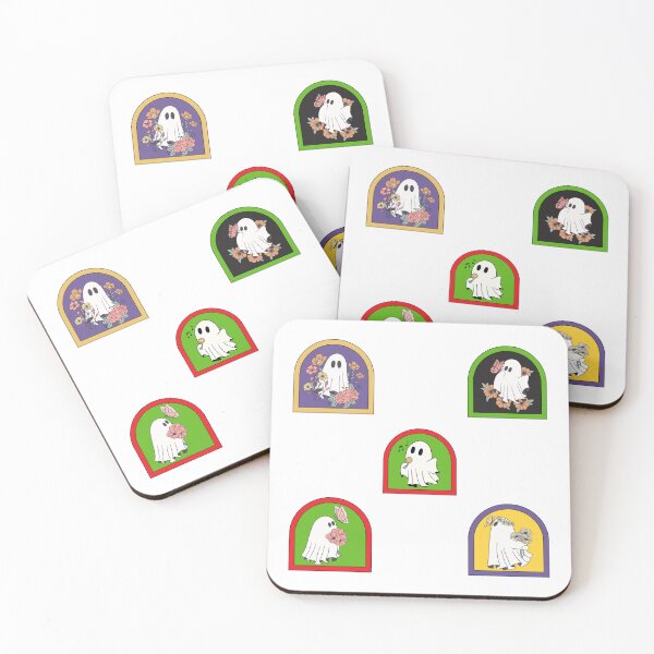 Item preview, Halloween retro ghosts designed and sold by BritishDelights.