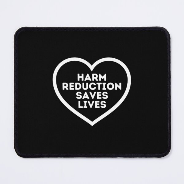 Item preview, Harm Reduction Heart black designed and sold by florenceekavya.
