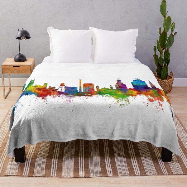 Item preview, Durham North Carolina Skyline designed and sold by ArtPrints.
