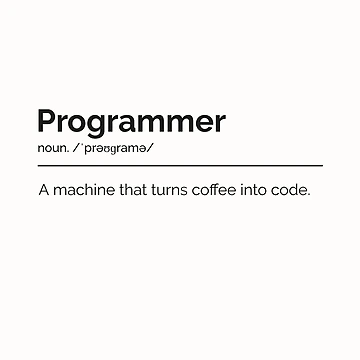 Artwork thumbnail, Programmer Definition. Software Developer. Funny Coding by TeeMPrintz