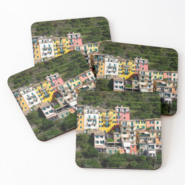 Item preview, View on the cliff town of Manarola, one of the colorful Cinque Terre on the Italian west coast designed and sold by Dolfilms.