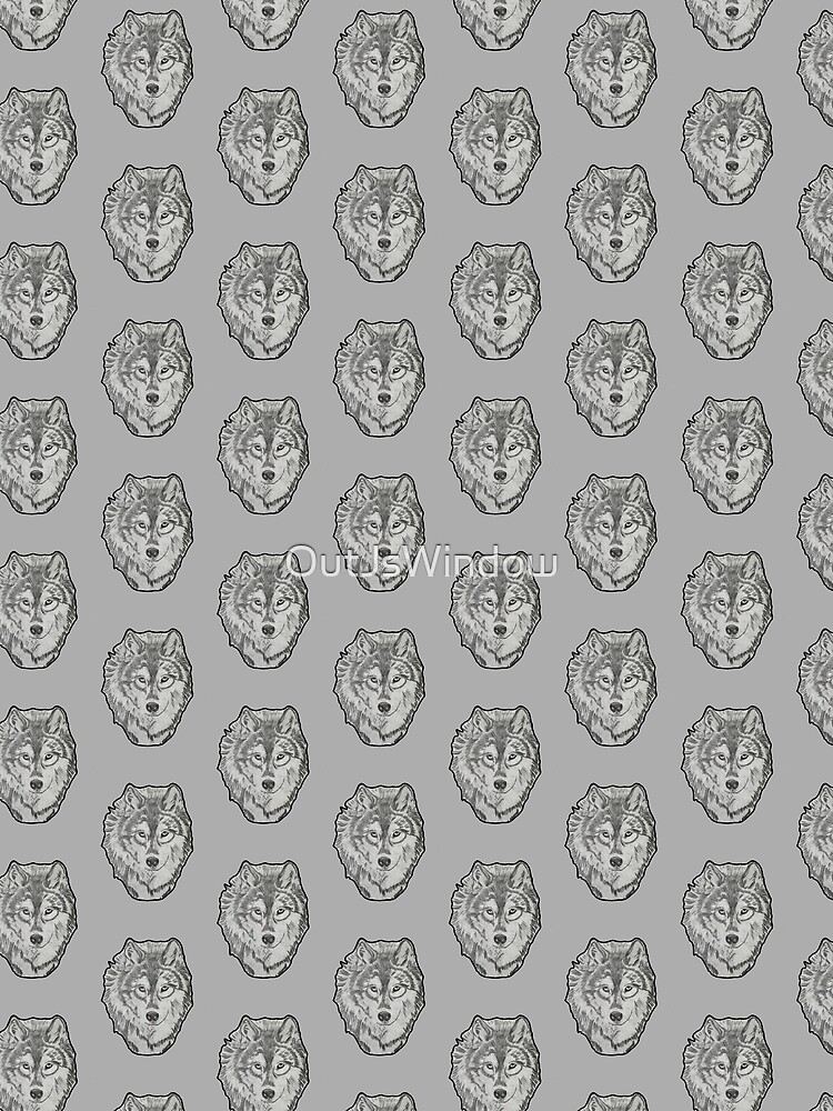 Thumbnail 3 of 3, Scarf, Wolf designed and sold by OutJsWindow.