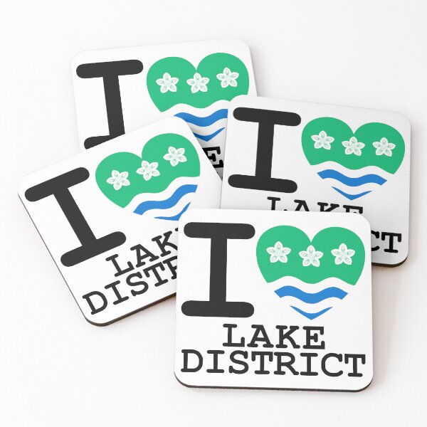 Item preview, I love Lake District - I heart Lake District - Cumbria Flag designed and sold by Cumbria Guru.