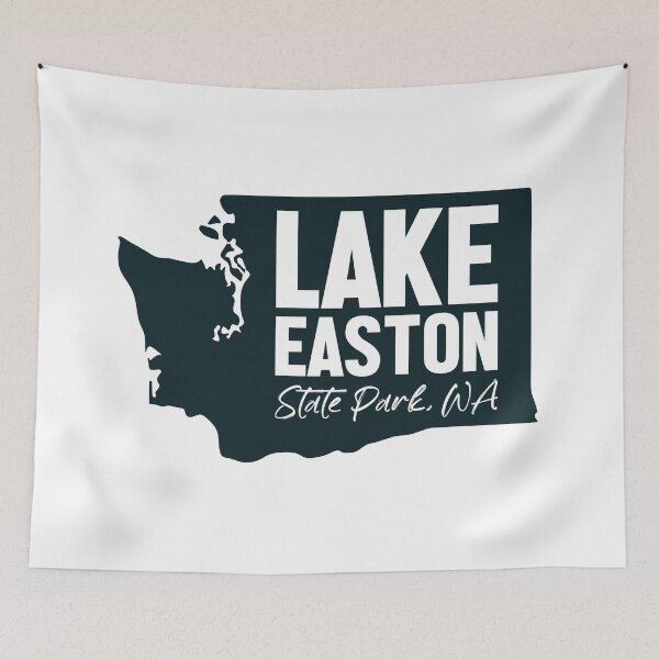 Item preview, Lake Easton State Park Washington Map designed and sold by bivenart.
