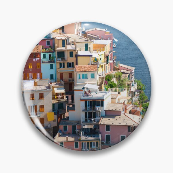 Item preview, View on the cliff town of Manarola, one of the colorful Cinque Terre on the Italian west coast designed and sold by Dolfilms.