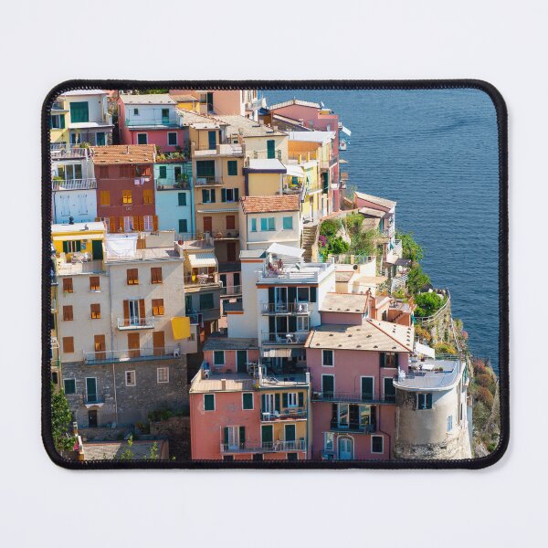 Item preview, View on the cliff town of Manarola, one of the colorful Cinque Terre on the Italian west coast designed and sold by Dolfilms.
