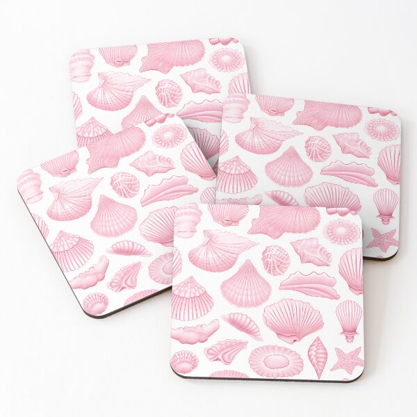 Item preview, Pink Seashells Pattern designed and sold by peachculture.