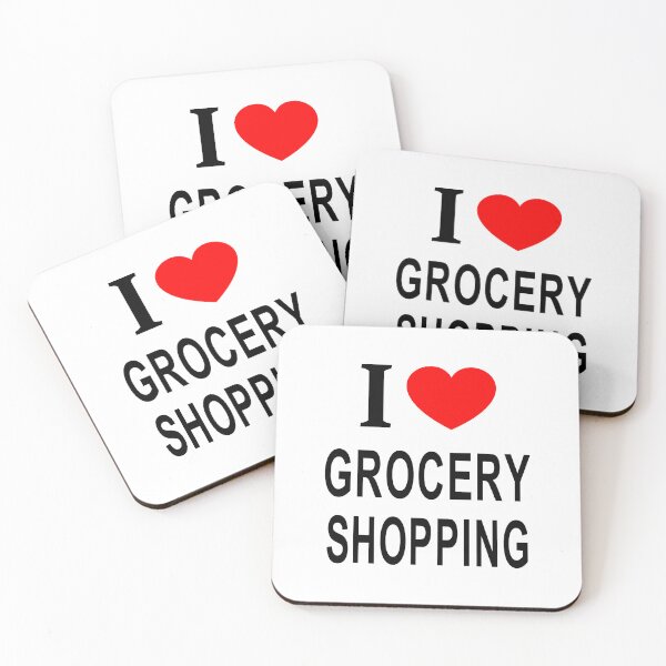 Item preview, I ❤️ GROCERY SHOPPING I LOVE GROCERY SHOPPING I HEART GROCERY SHOPPING designed and sold by usernamenaijan.