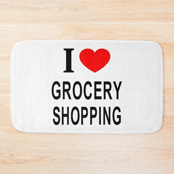 Item preview, I ❤️ GROCERY SHOPPING I LOVE GROCERY SHOPPING I HEART GROCERY SHOPPING designed and sold by usernamenaijan.