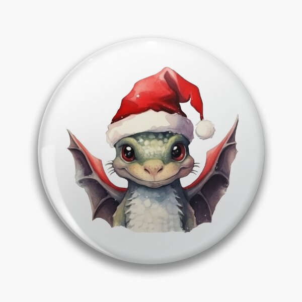 Artikelvorschau, Weihnachtsgrüner Drache mit Weihnachtsmütze-Aufkleber, digitale Aquarellmalerei, Wiederholungsmuster entworfen und verkauft von tiana-geo.