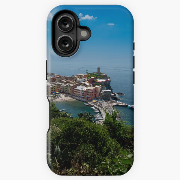 Aperçu de l'œuvre Vue sur la ville falaise de Vernazza, l'une des Cinque Terre colorées de la côte ouest italienne créée et vendue par Dolfilms.