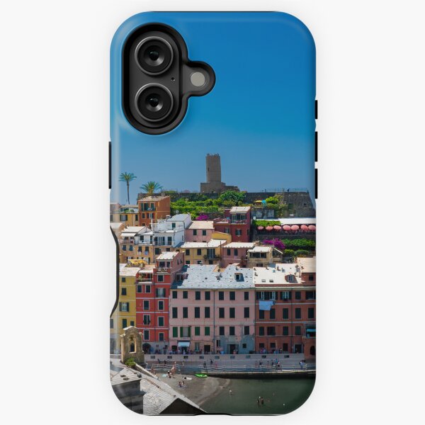 Aperçu de l'œuvre Vue sur la ville falaise de Vernazza, l'une des Cinque Terre colorées de la côte ouest italienne créée et vendue par Dolfilms.