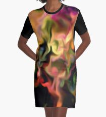 colorful lights Graphic T-Shirt Dress