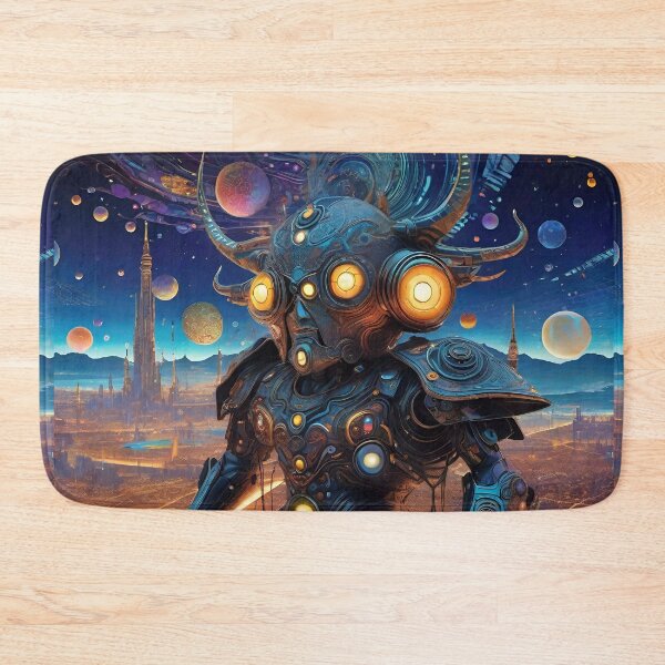 Item preview, Psychedelic Alien Cyborg Devil Art Trip 11 designed and sold by Benito Del Ray.