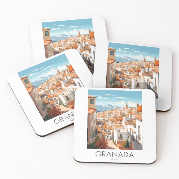 Item preview, A Vintage Travel Illustration of Granada - Spain  designed and sold by GoodOldVintage.