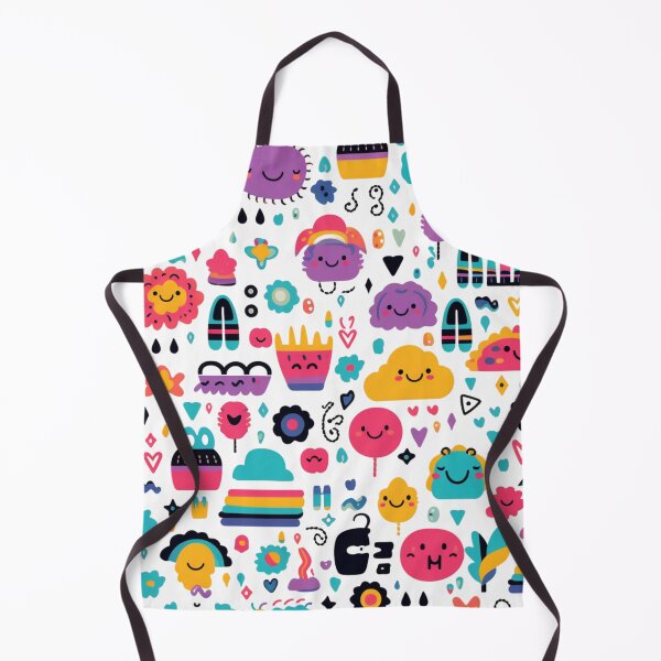 Item preview, Craft a colorful and playful design with cheerful icons like smiley faces, peace signs, and rainbows, radiating designed and sold by warayut.
