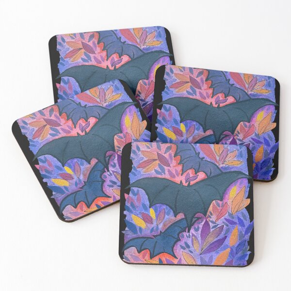 Item preview, Watercolor Bat Floral designed and sold by Discovering-Me.