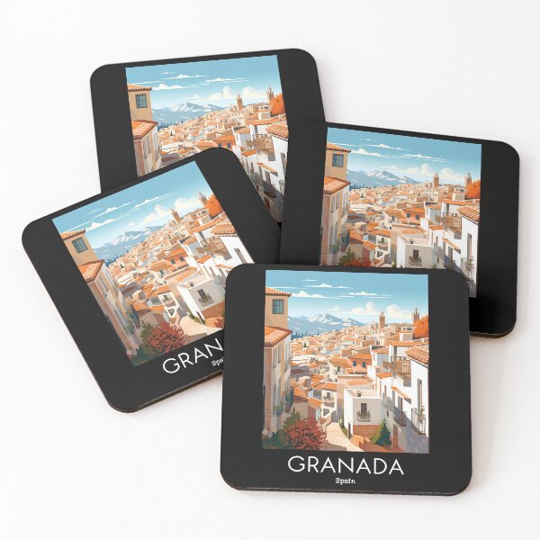 Item preview, A Vintage Travel Illustration of Granada - Spain  designed and sold by GoodOldVintage.
