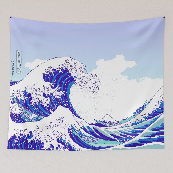 Item preview, Hokusai - The Great Wave Off Kanagawa In Blue designed and sold by kernowerno.