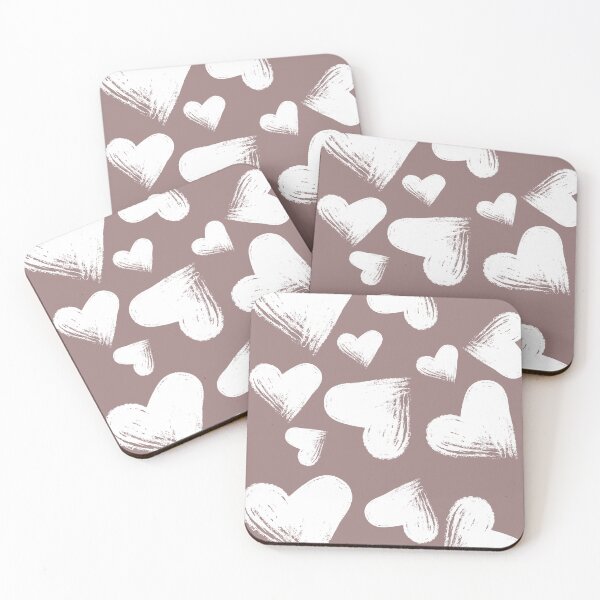 Item preview, Lovely white hearts designed and sold by Humanity brush .