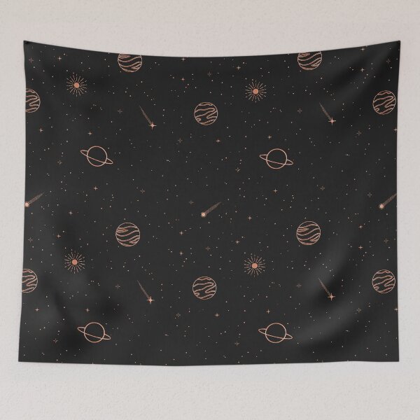 Item preview, Celestial Pattern 07 - Rose Gold & Black designed and sold by Megs Lang.