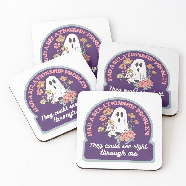 Item preview, Had a relationship problem they could see right through me, funny cute botanical ghost designed and sold by BritishDelights.