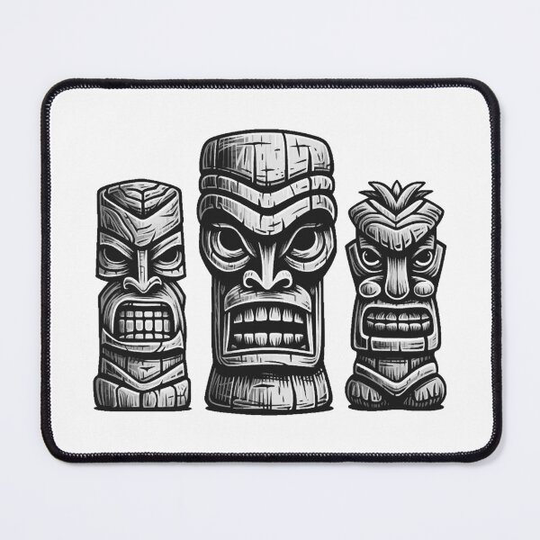 Item preview, Three Tiki Statues - Freaky Tiki Time designed and sold by VelvetRoom.