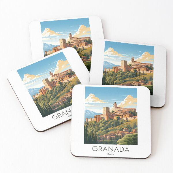 Item preview, A Vintage Travel Illustration of Granada - Spain  designed and sold by GoodOldVintage.