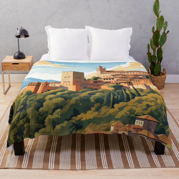 Item preview, A Vintage Travel Illustration of Granada - Spain  designed and sold by GoodOldVintage.