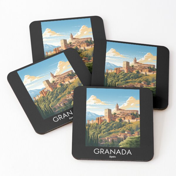Item preview, A Vintage Travel Illustration of Granada - Spain  designed and sold by GoodOldVintage.