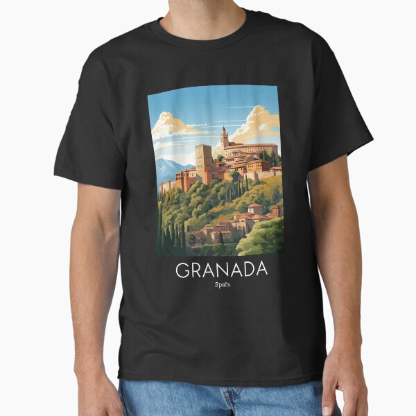 Item preview, A Vintage Travel Illustration of Granada - Spain  designed and sold by GoodOldVintage.