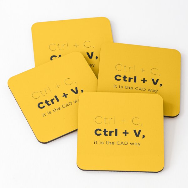 Item preview, Ctrl + C, Ctrl + V, is the CAD Way - The Ideal Product for those working ith CAD designed and sold by teecraftstudios.
