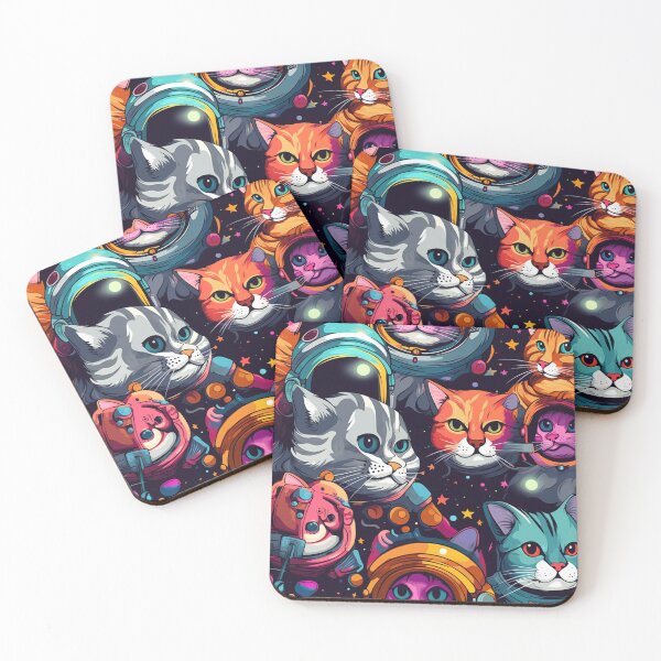 Item preview, Colorful galaxy cat designed and sold by Pasinn.
