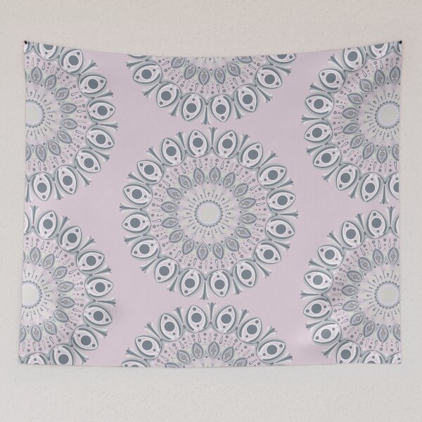 Item preview, Intangible Sunlit Snowflake Blush Dot Mandala designed and sold by Triplicate Limited.