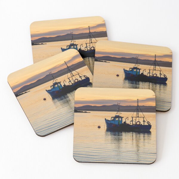 Item preview, Fishing Cutter at Dawn designed and sold by IslayFineArt.
