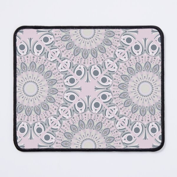 Item preview, Intangible Sunlit Snowflake Blush Dot Mandala Diamond Tile designed and sold by Triplicate Limited.