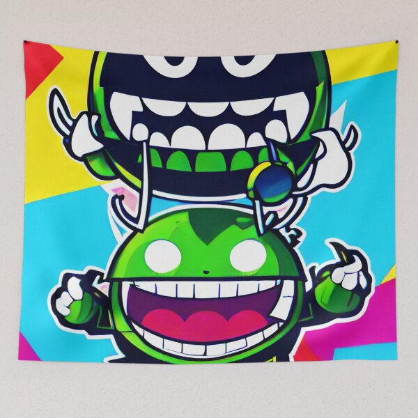 Item preview, alienlove 09 good mood lucky funny skull designed and sold by alienlove-8.