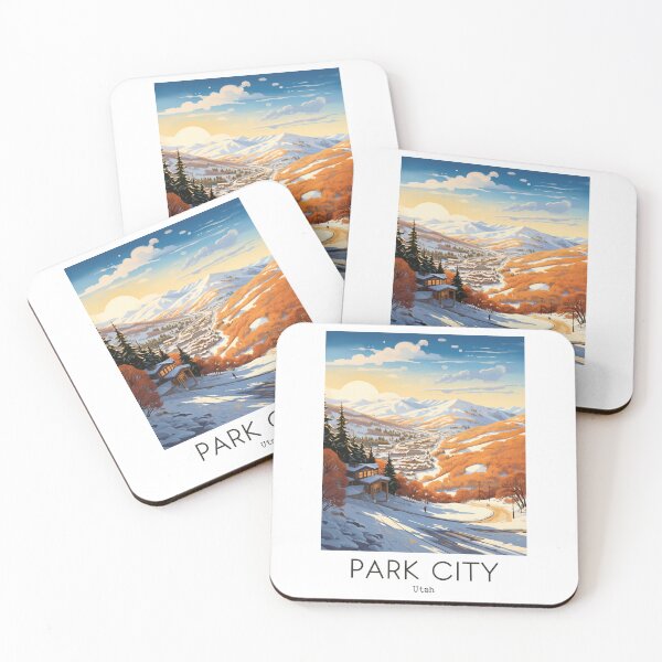 Item preview, A Vintage Travel Illustration of Park City - Utah - US designed and sold by GoodOldVintage.