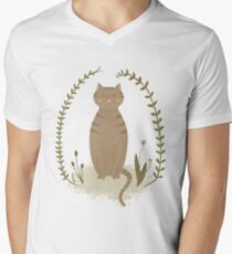 Nature Cat Men's V-Neck T-Shirt