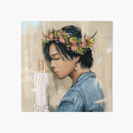 Artikel-Vorschau von Jimin und Blumen, designt und verkauft von MarmarArts.