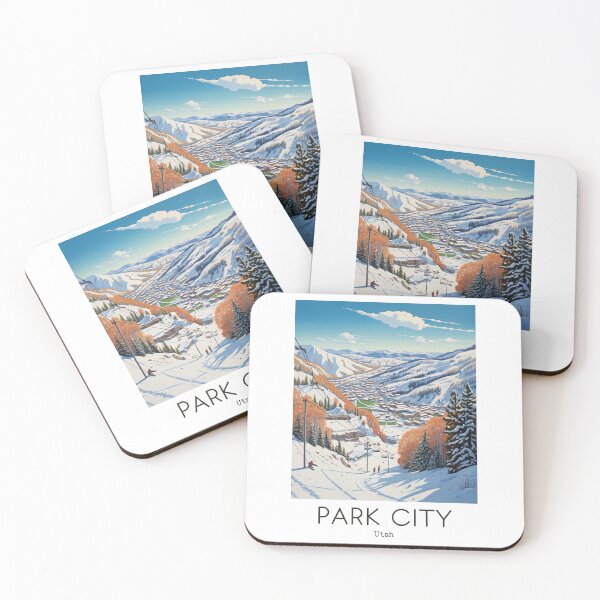 Item preview, A Vintage Travel Illustration of Park City - Utah - US designed and sold by GoodOldVintage.