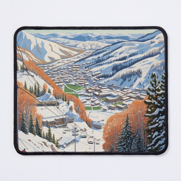 Item preview, A Vintage Travel Illustration of Park City - Utah - US designed and sold by GoodOldVintage.