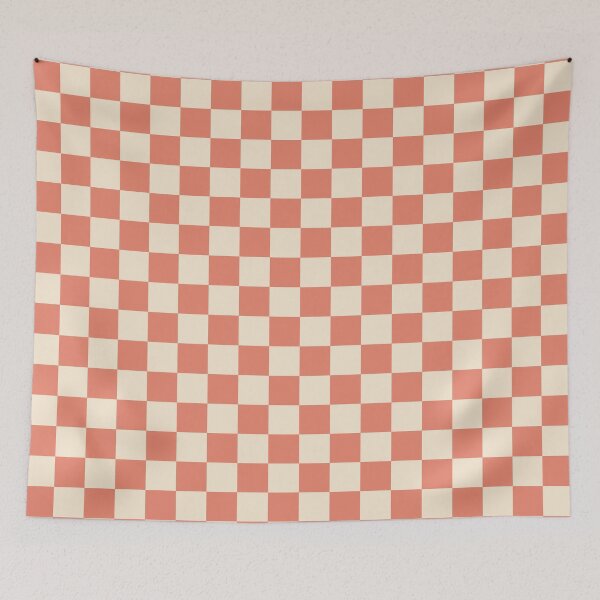 Item preview, Checkered Pattern - Coral designed and sold by Megs Lang.
